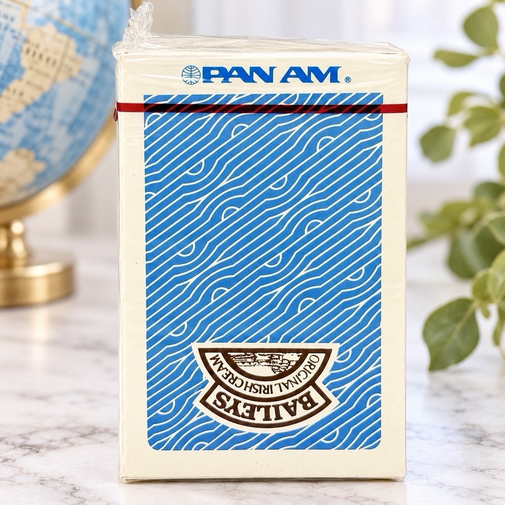 Vintage 1985 Pan Am Airline Baileys Irish Cream Playing Cards Sealed Deck NOS
